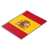 Notebook mit Flagge in Spanien Notizblock (Linke Seite)