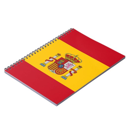 Notebook mit Flagge in Spanien Notizblock (Linke Seite)