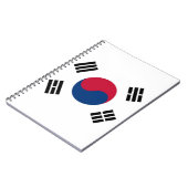 Notebook mit Flagge in Südkorea Notizblock (Linke Seite)