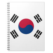 Notebook mit Flagge in Südkorea Notizblock (Vorderseite)