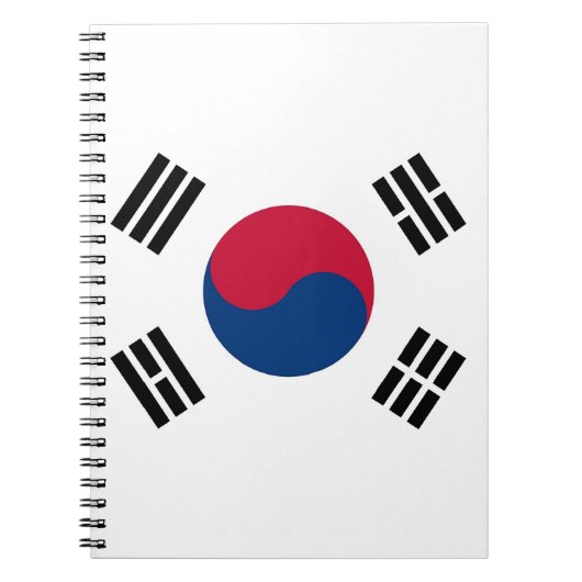 Notebook mit Flagge in Südkorea Notizblock (Vorderseite)