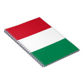 Notebook mit Flagge in Ungarn Notizblock (Rechte Seite)