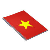 Notebook mit Flagge in Vietnam Notizblock (Rechte Seite)