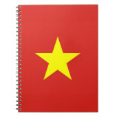 Notebook mit Flagge in Vietnam Notizblock (Vorderseite)
