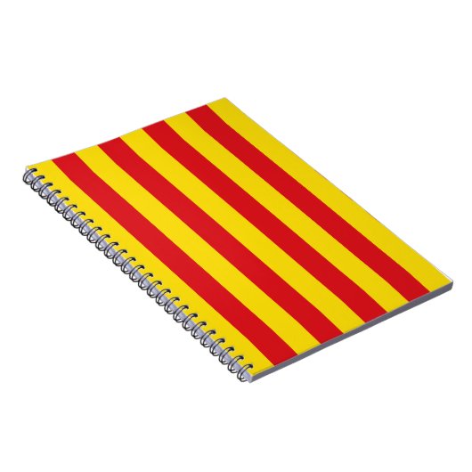 Notebook mit Flagge Kataloniens Notizblock (Rechte Seite)