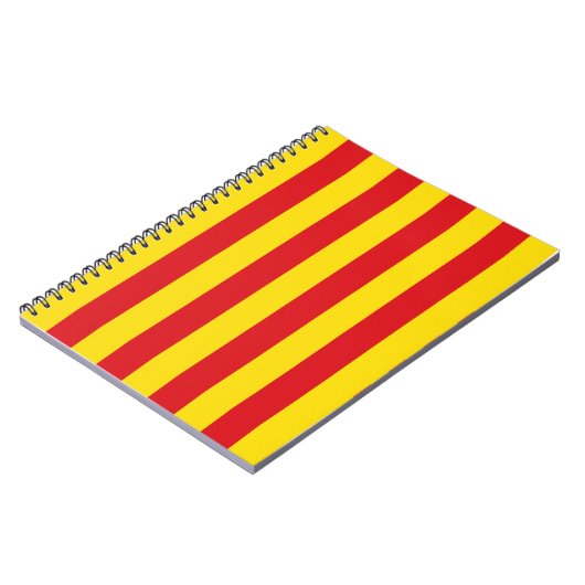 Notebook mit Flagge Kataloniens Notizblock (Linke Seite)