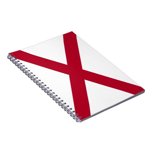 Notebook mit Flagge von Alabama Notizblock (Rechte Seite)