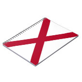 Notebook mit Flagge von Alabama Notizblock (Linke Seite)