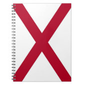 Notebook mit Flagge von Alabama Notizblock (Vorderseite)