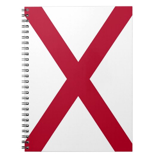Notebook mit Flagge von Alabama Notizblock (Vorderseite)
