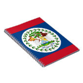 Notebook mit Flagge von Belize Notizblock (Rechte Seite)
