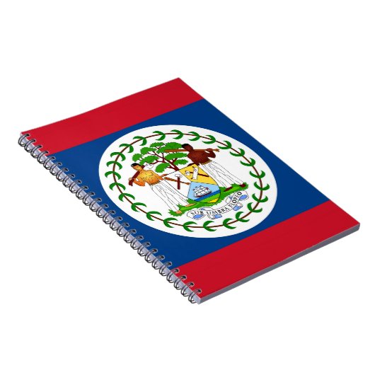 Notebook mit Flagge von Belize Notizblock (Rechte Seite)