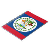 Notebook mit Flagge von Belize Notizblock (Linke Seite)