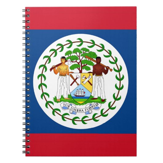 Notebook mit Flagge von Belize Notizblock (Vorderseite)