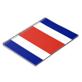 Notebook mit Flagge von Costa Rica Notizblock (Linke Seite)