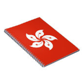 Notebook mit Flagge von Hongkong, China Notizblock (Rechte Seite)