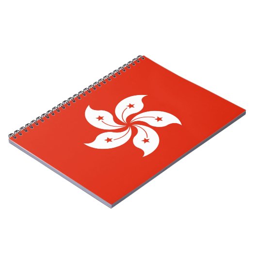 Notebook mit Flagge von Hongkong, China Notizblock (Linke Seite)