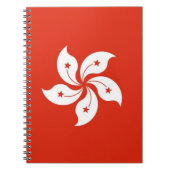Notebook mit Flagge von Hongkong, China Notizblock (Vorderseite)