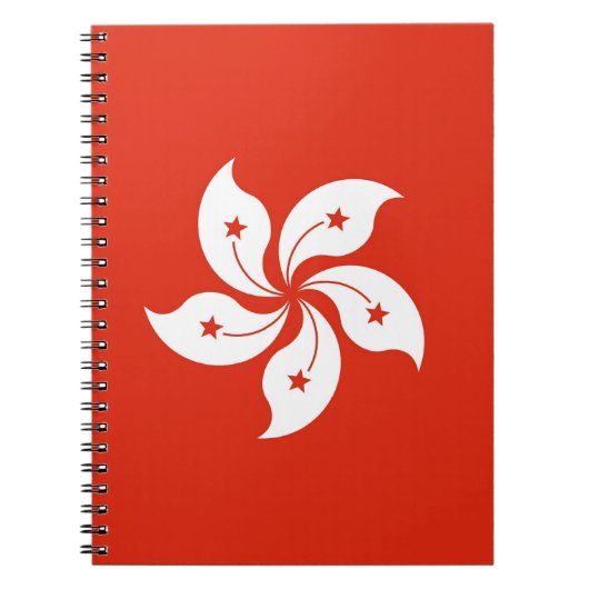 Notebook mit Flagge von Hongkong, China Notizblock (Vorderseite)