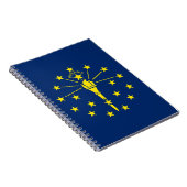 Notebook mit Flagge von Indiana Staat Notizblock (Rechte Seite)