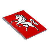 Notebook mit Flagge von Kent, England Notizblock (Rechte Seite)