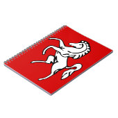 Notebook mit Flagge von Kent, England Notizblock (Linke Seite)