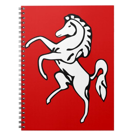 Notebook mit Flagge von Kent, England Notizblock (Vorderseite)