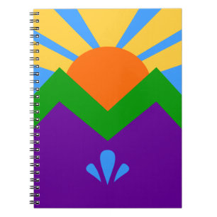 Notebook mit Flagge von Manitou Springs, Colorado Notizblock