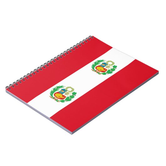 Notebook mit Flagge von Peru Notizblock (Linke Seite)