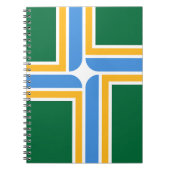 Notebook mit Flagge von Portland City Notizblock (Vorderseite)