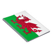Notebook mit Flagge von Wales Notizblock (Rechte Seite)