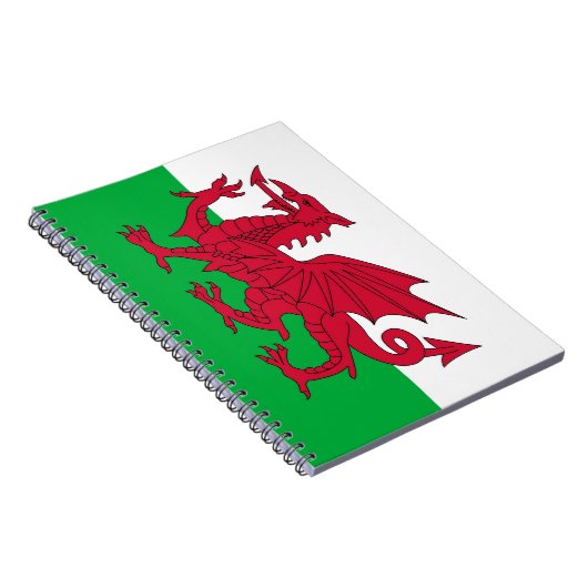 Notebook mit Flagge von Wales Notizblock (Rechte Seite)