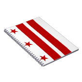 Notebook mit Flagge von Washington DC Notizblock (Rechte Seite)