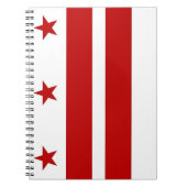 Notebook mit Flagge von Washington DC Notizblock (Vorderseite)