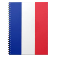 Notebook mit französischer Flagge