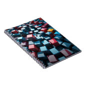 Notebook mit geometrischen 3D-Cubes Notizblock (Rechte Seite)
