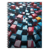 Notebook mit geometrischen 3D-Cubes Notizblock (Vorderseite)