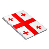 Notebook mit georgischer Flagge Notizblock (Rechte Seite)