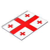 Notebook mit georgischer Flagge Notizblock (Linke Seite)