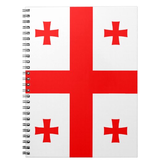 Notebook mit georgischer Flagge Notizblock (Vorderseite)