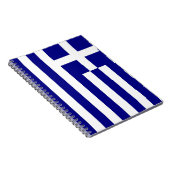 Notebook mit griechischer Flagge Notizblock (Rechte Seite)