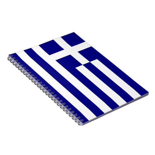 Notebook mit griechischer Flagge Notizblock (Rechte Seite)