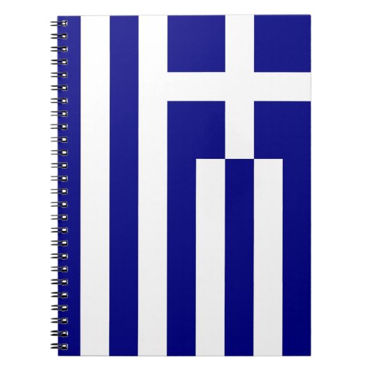 Notebook mit griechischer Flagge Notizblock (Vorderseite)