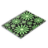 Notebook mit grüner Blume Notizblock (Linke Seite)