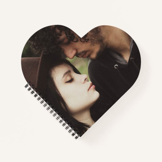 Notebook mit Heart Shaped Custom Foto Notizblock (Vorderseite)