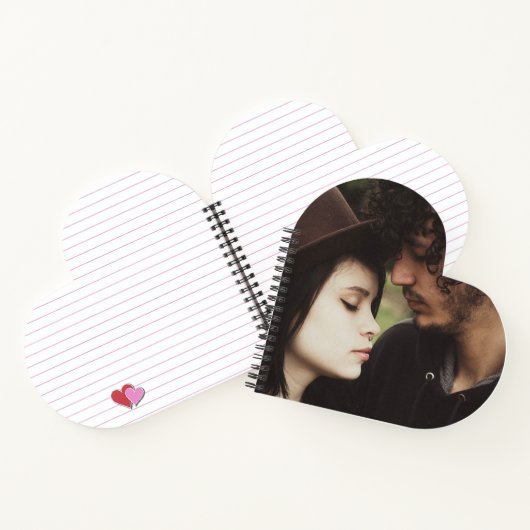 Notebook mit Heart Shaped Custom Foto Notizblock (Innenseite)