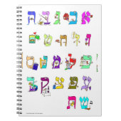 Notebook mit hebräischem Alphabet Notizblock (Vorderseite)