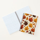 Notebook mit Herbstblättermuster Notizblock (Innenseite)