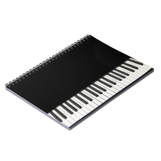 Notebook mit individuellen Klavierschlüsseln Notizblock (Linke Seite)