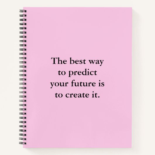 Notebook mit Inspiration Positive Affirmative Scho Notizblock (Vorderseite)